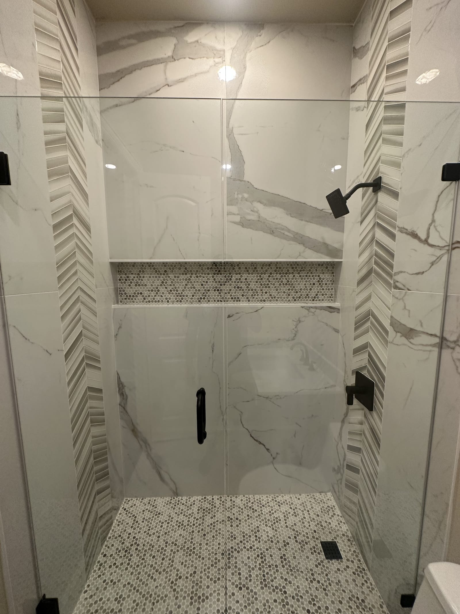 Glass Walk In Shower Tile